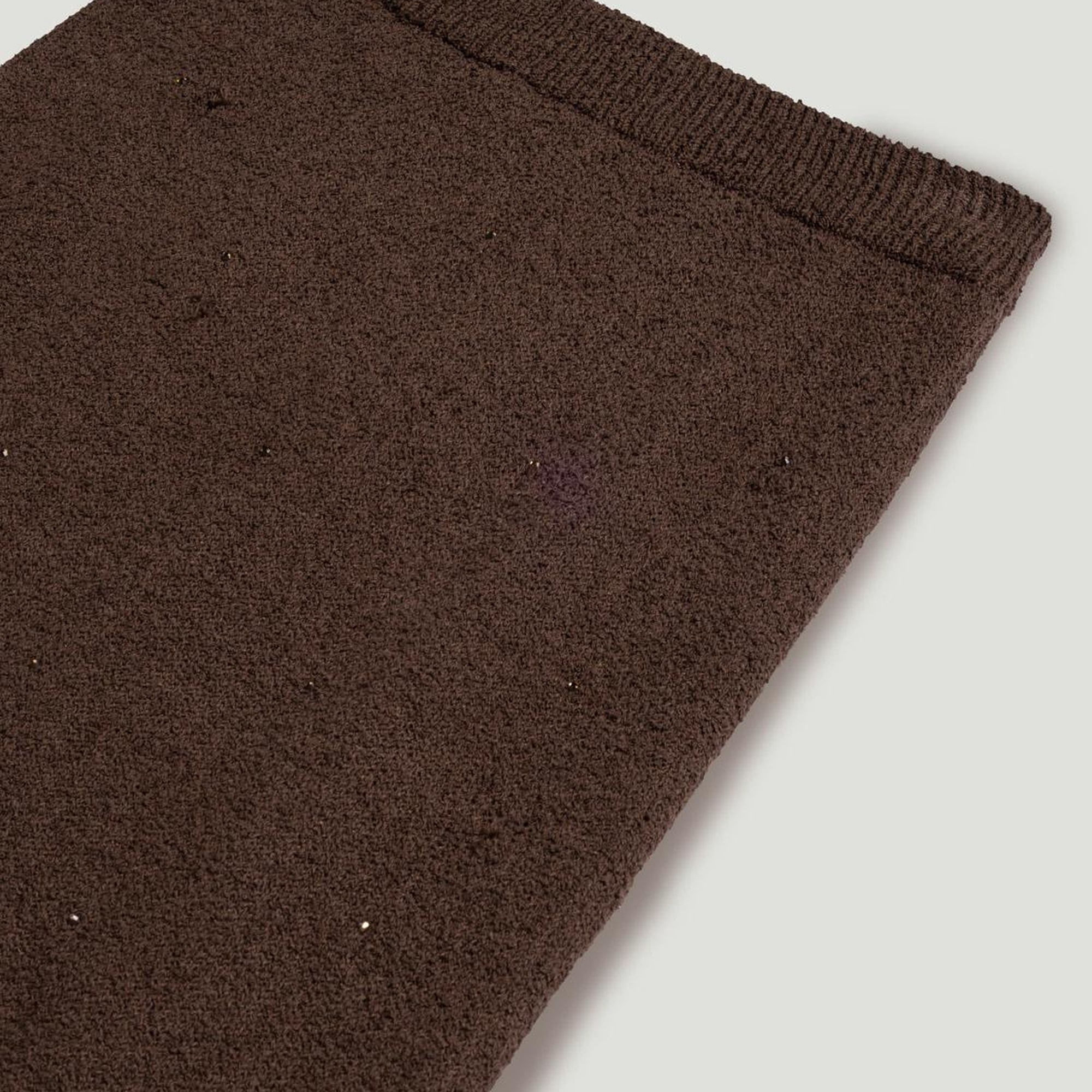 Taş Detaylı Triko Maxi Etek