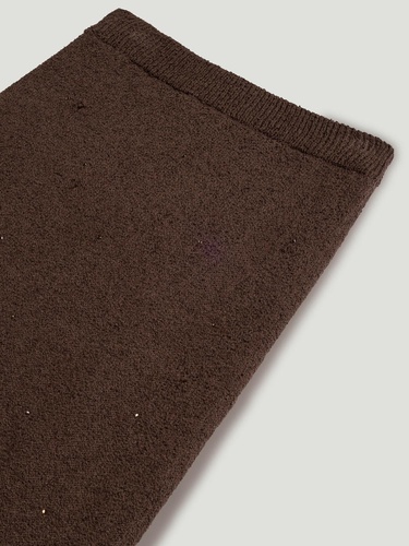  Taş Detaylı Triko Maxi Etek