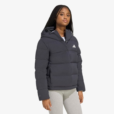  adidas Helionic Climawarm Dolgulu Kapüşonlu Kadın Siyah Outdoor Montu