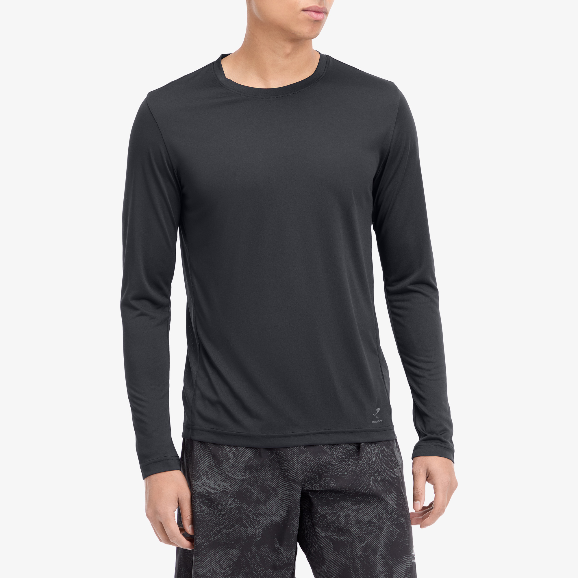  Energetics Alfred II Ls Erkek Siyah Koşu T-Shirt