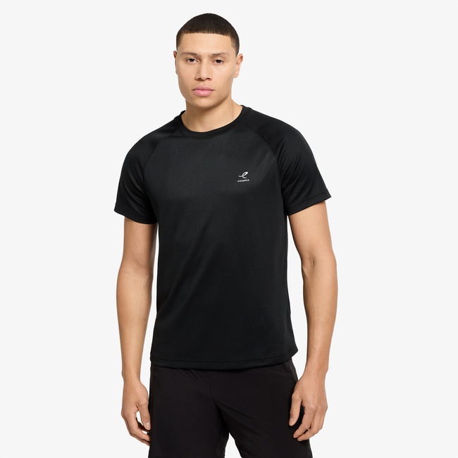 Energetics Martin Ss Erkek Siyah Koşu T-Shirt