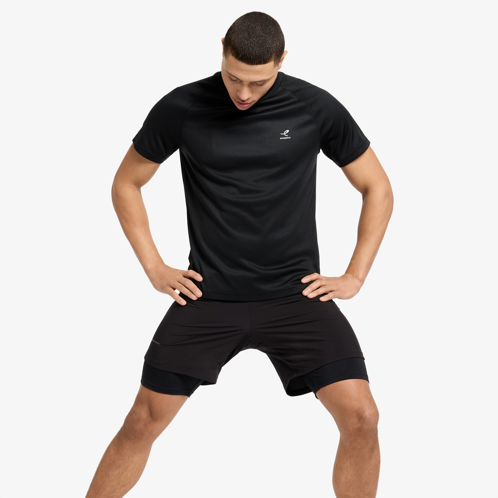 Energetics Martin Ss Erkek Siyah Koşu T-Shirt