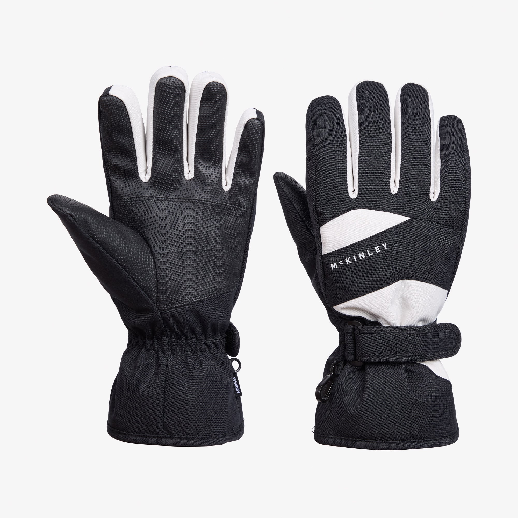 Mc Kinley Valentino II Ux Erkek Siyah/Beyaz Kayak Eldiveni