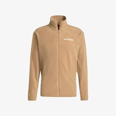  adidas Multi Essentials Full Zip Fleece Erkek Kahverengi Yürüyüş Polar