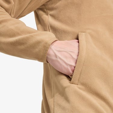  adidas Multi Essentials Full Zip Fleece Erkek Kahverengi Yürüyüş Polar