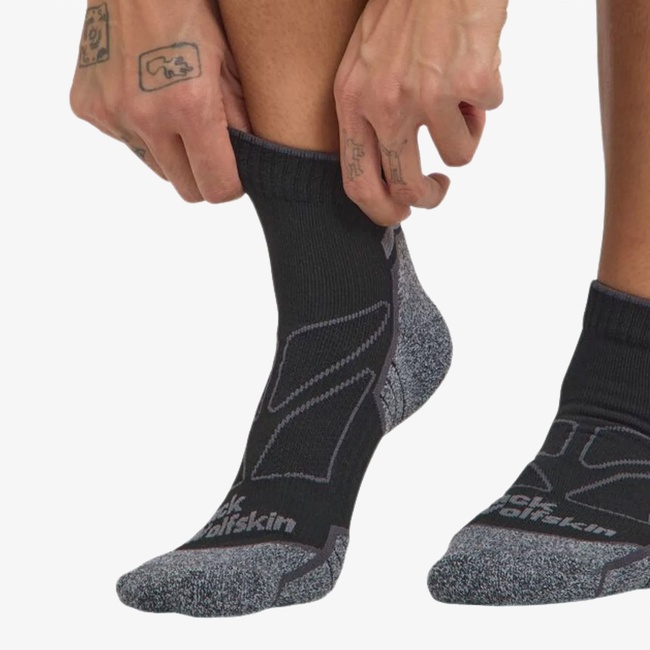  Jack Wolfskin Vojo Light Sock Low C Unisex Siyah Outdoor Çorabı