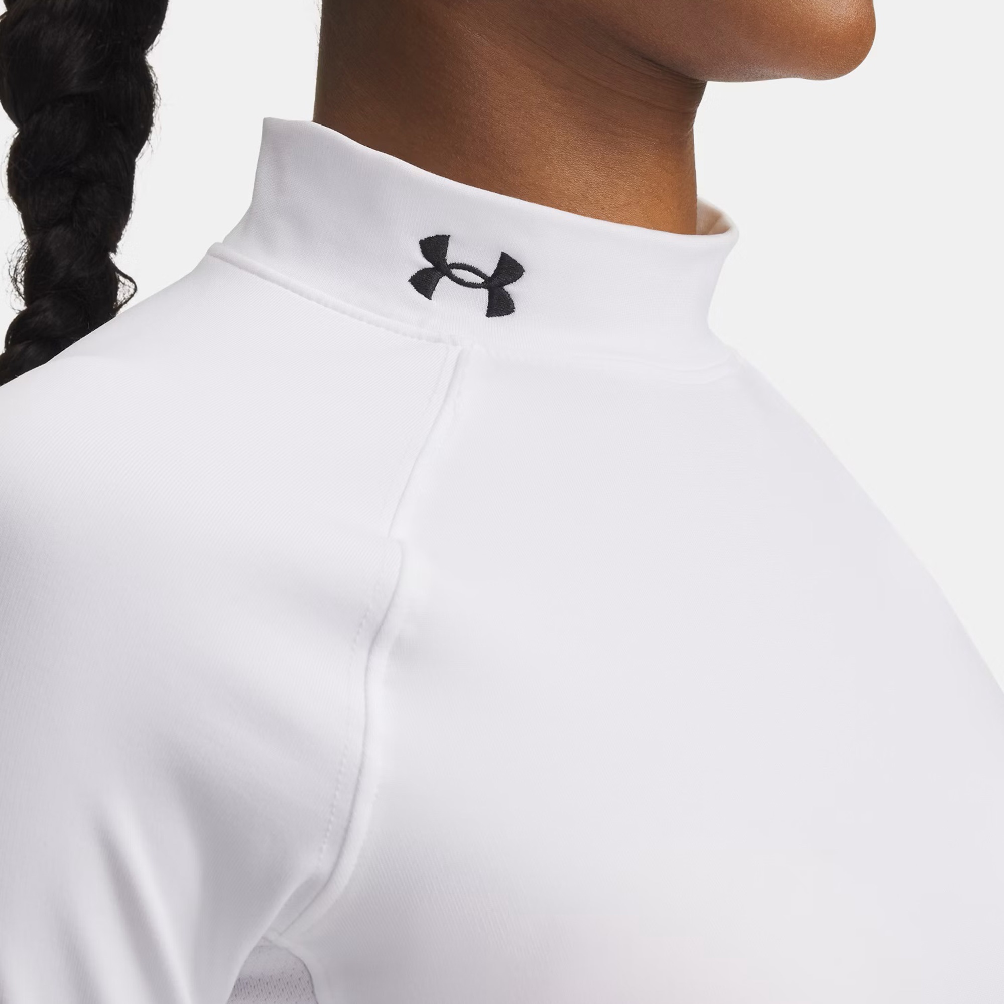 Under Armour Cg Authentics Mockneck Kadın Beyaz Sweatshirt