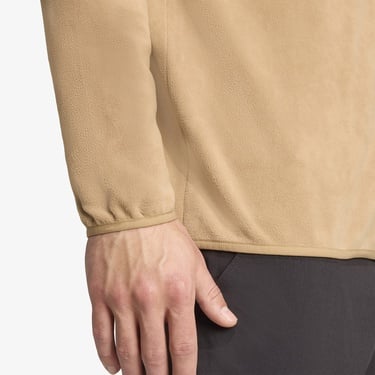  adidas Multi Essentials 1-2 Zip Fleece Erkek Kahverengi Yürüyüş Polar