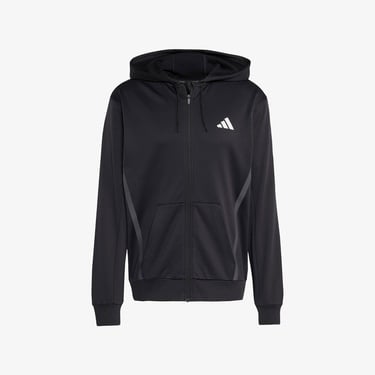  adidas Game & Go Team issue Full Zip Erkek Siyah Antrenman Eşofman Üstü