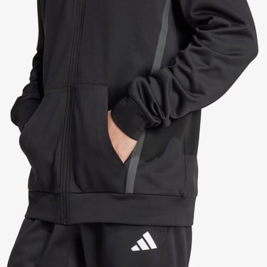  adidas Game & Go Team issue Full Zip Erkek Siyah Antrenman Eşofman Üstü