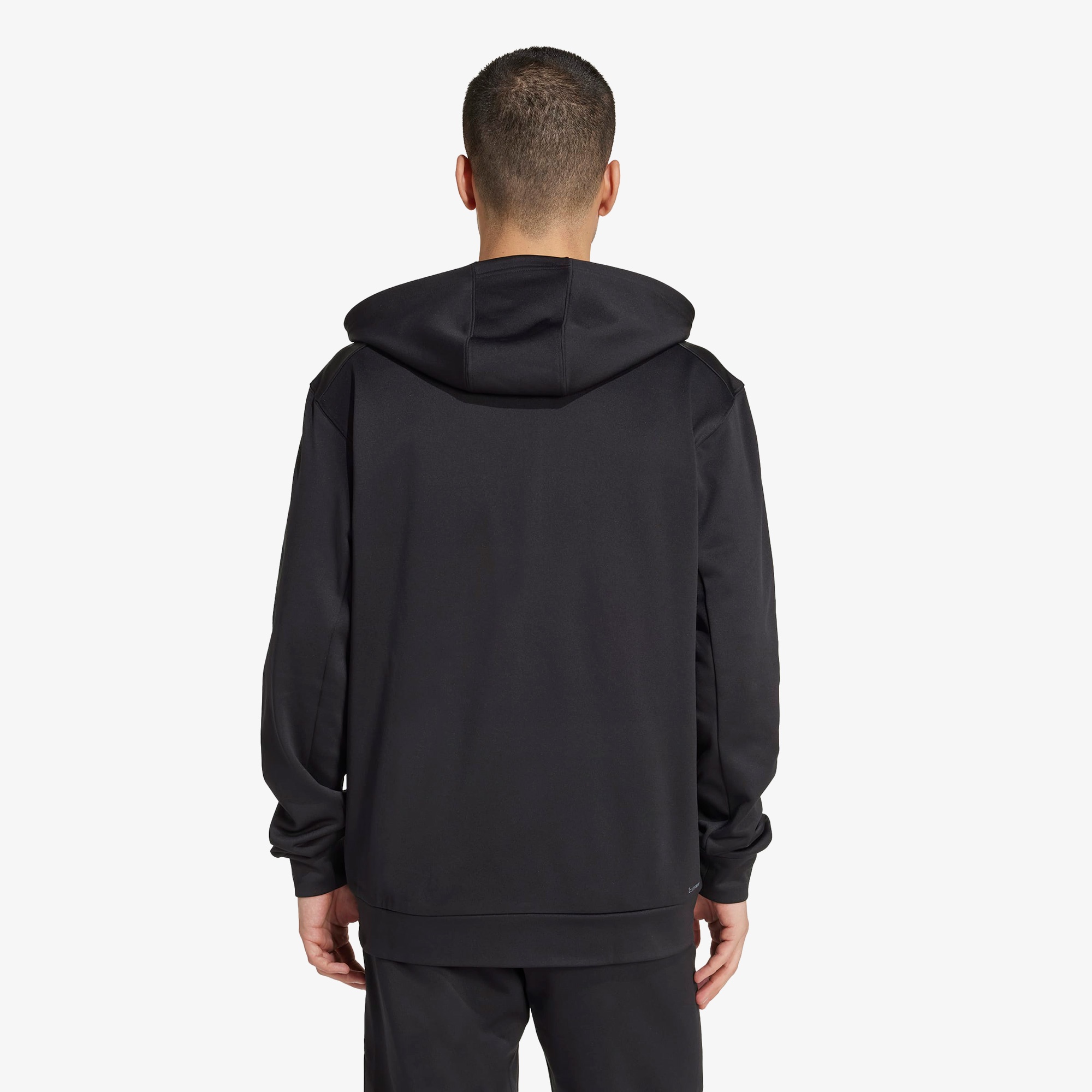 adidas Game & Go Team issue Full Zip Erkek Siyah Antrenman Eşofman Üstü