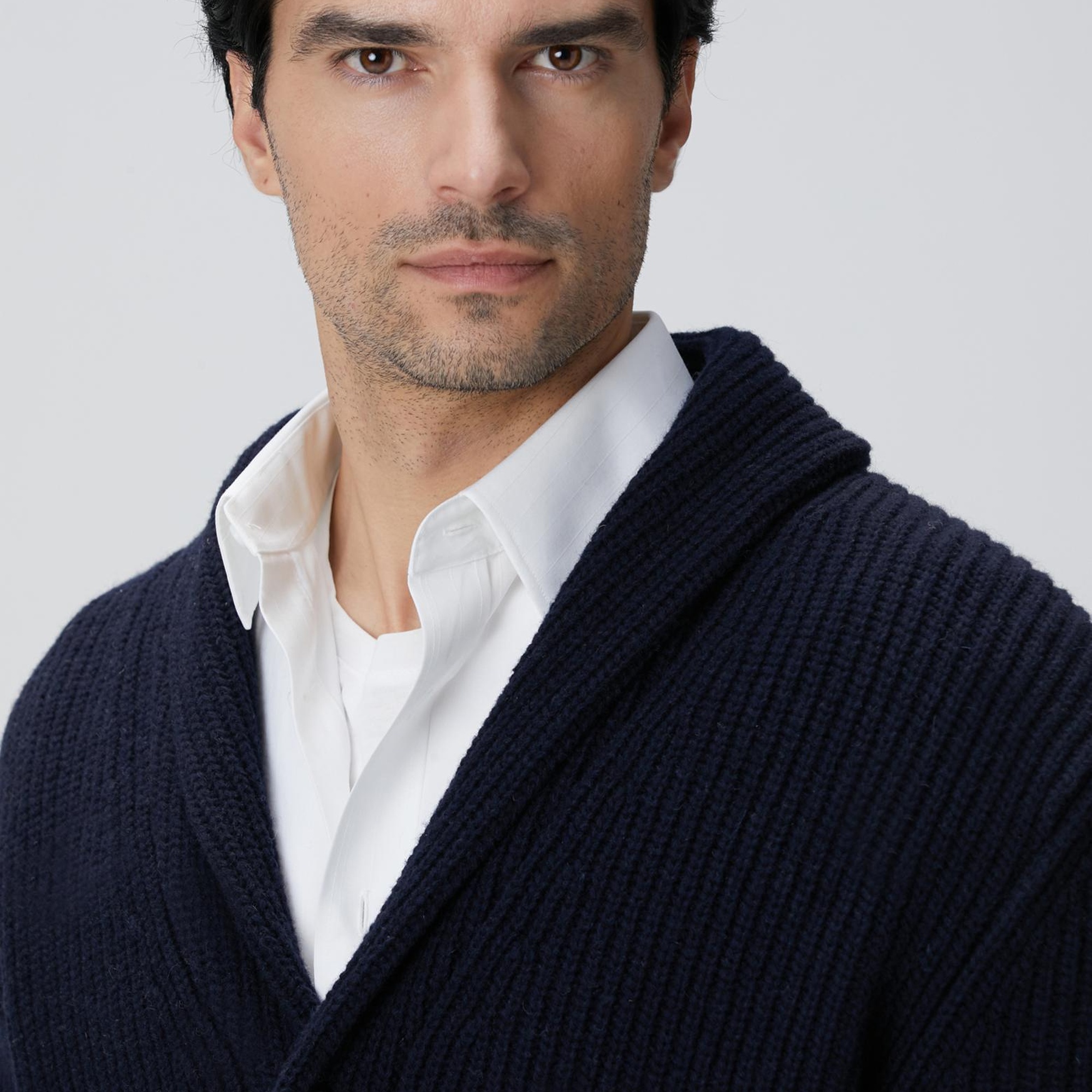 Network Erkek Lacivert Selanik Örgülü Triko Hırka