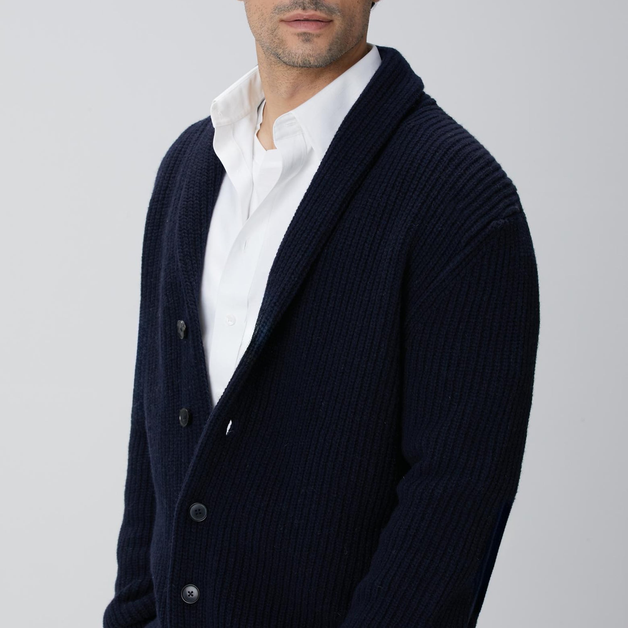 Network Erkek Lacivert Selanik Örgülü Triko Hırka