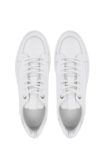  Tamer Tanca Erkek Hakiki Deri Beyaz Sneakers & Spor Ayakkabı