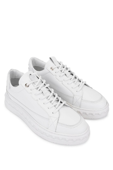  Tamer Tanca Erkek Hakiki Deri Beyaz Sneakers & Spor Ayakkabı