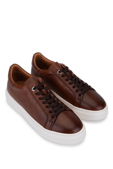  Tamer Tanca Kadın Hakiki Deri Taba Sneakers & Spor Ayakkabı
