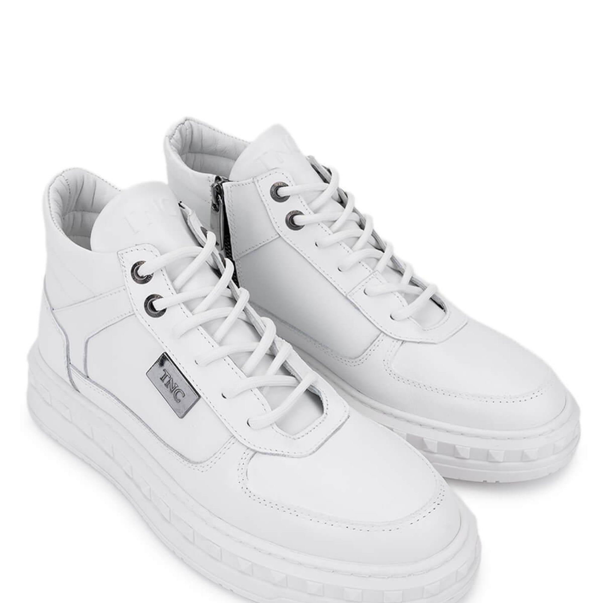 Tamer Tanca Erkek Hakiki Deri Beyaz Sneakers & Spor Bot