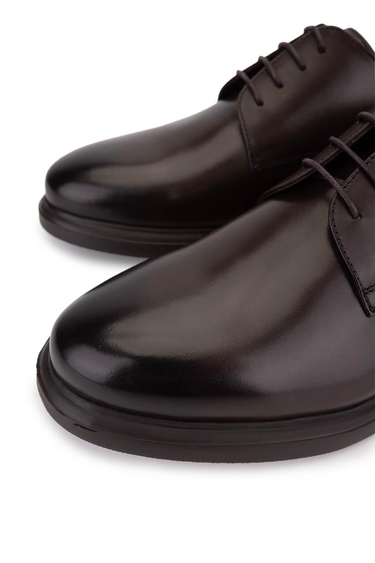  Tamer Tanca Erkek Hakiki Deri Kahverengi Klasik Ayakkabı