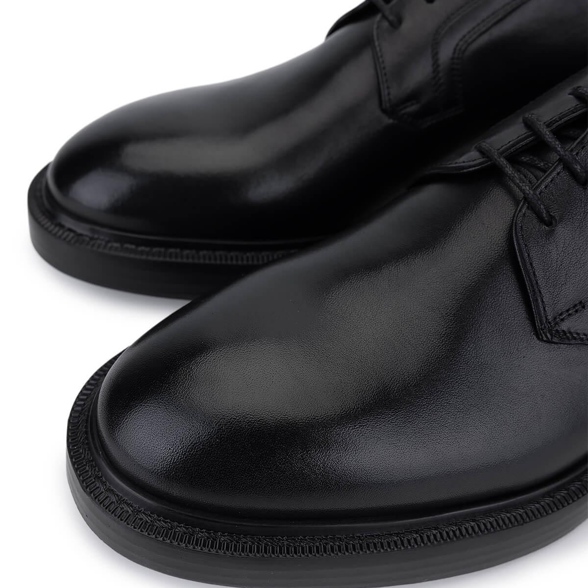 Tamer Tanca Erkek Hakiki Deri Siyah Deri Klasik Ayakkabı