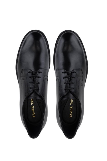  Tamer Tanca Erkek Hakiki Deri Siyah Deri Klasik Ayakkabı