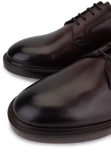  Tamer Tanca Erkek Hakiki Deri Kahverengi Klasik Ayakkabı