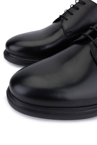  Tamer Tanca Erkek Hakiki Deri Siyah Deri Klasik Ayakkabı