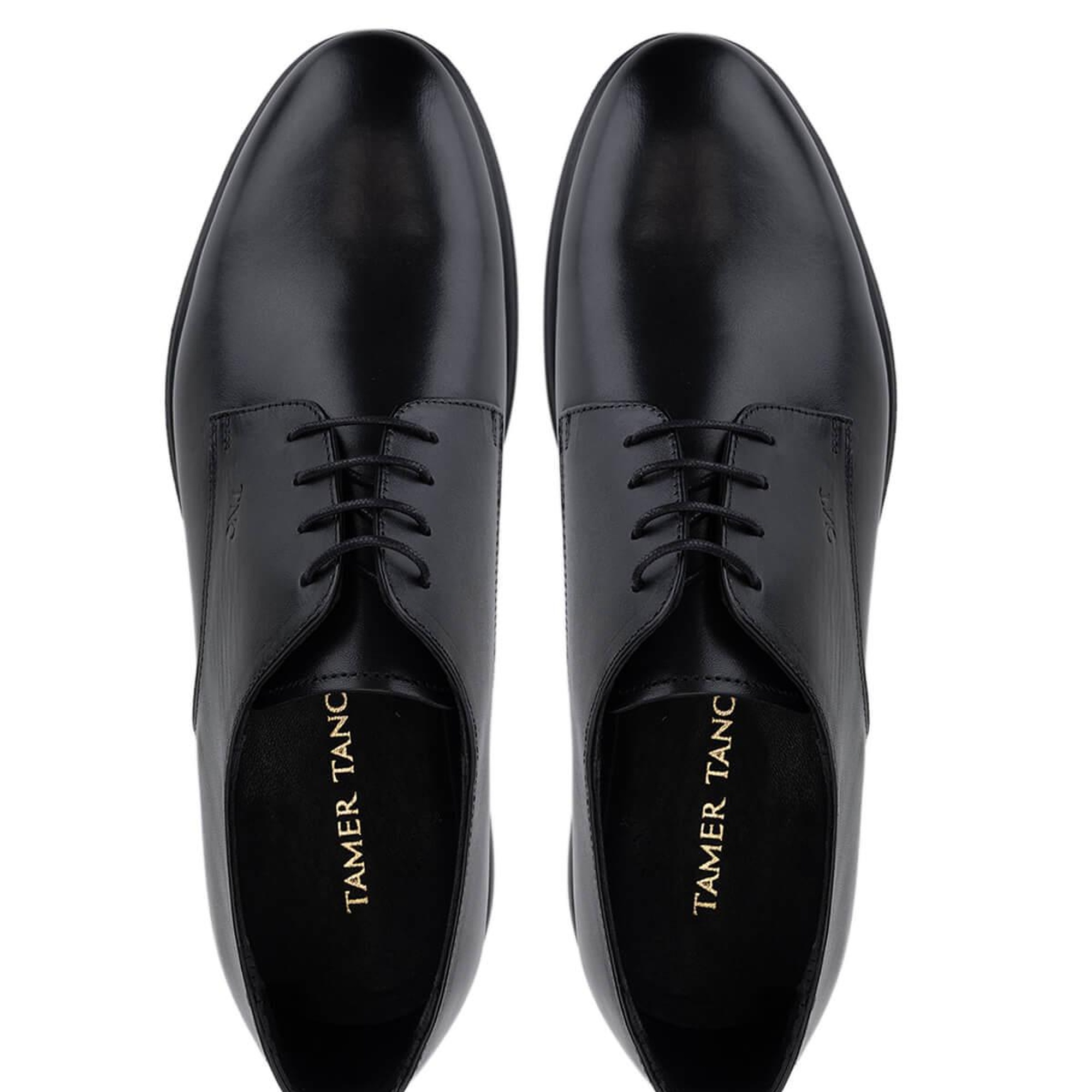 Tamer Tanca Erkek Hakiki Deri Siyah Deri Klasik Ayakkabı