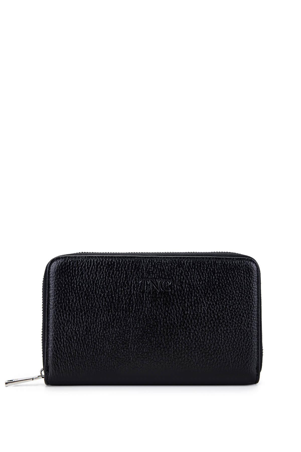  Tamer Tanca Erkek Hakiki Deri Siyah Floter El Çantası