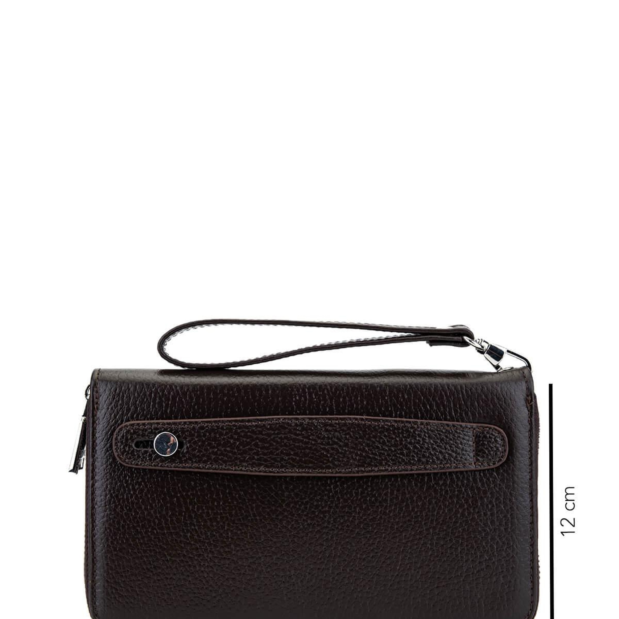 Tamer Tanca Erkek Hakiki Deri Kahverengi El Çantası