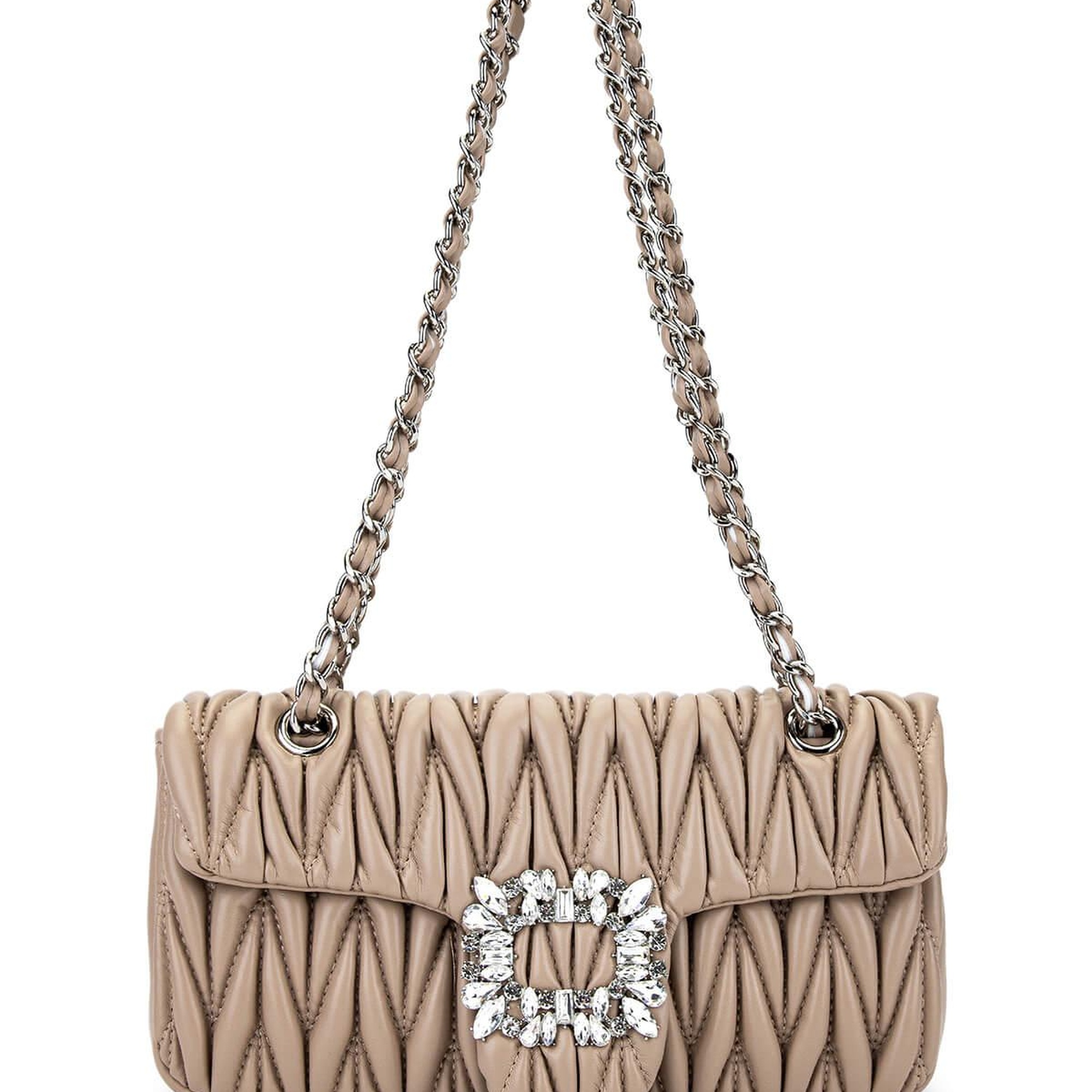 Tamer Tanca Kadın Suni Deri Taupe Omuz Çanta