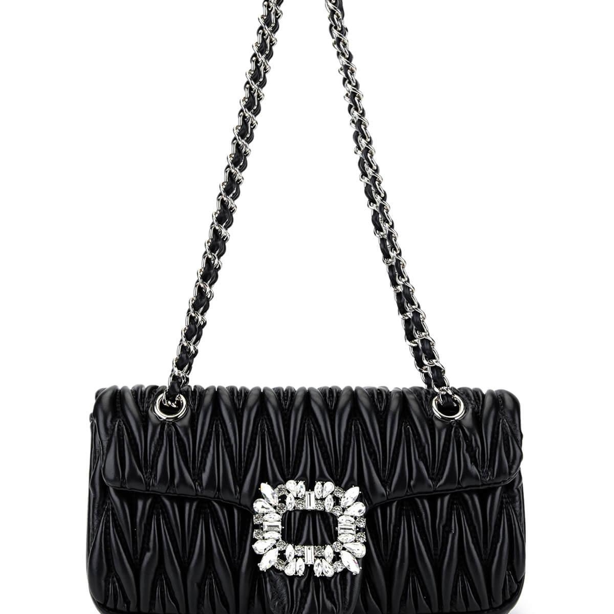 Tamer Tanca Kadın Suni Deri Siyah Omuz Çanta