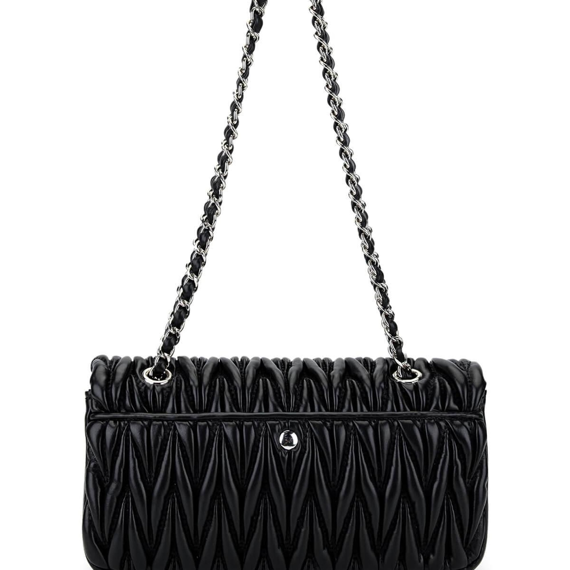 Tamer Tanca Kadın Suni Deri Siyah Omuz Çanta