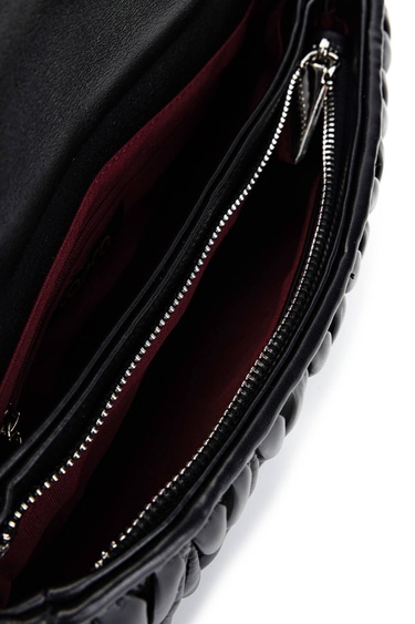  Tamer Tanca Kadın Suni Deri Siyah Omuz Çanta