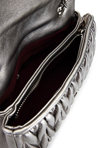  Tamer Tanca Kadın Suni Deri Metalik Omuz Çanta