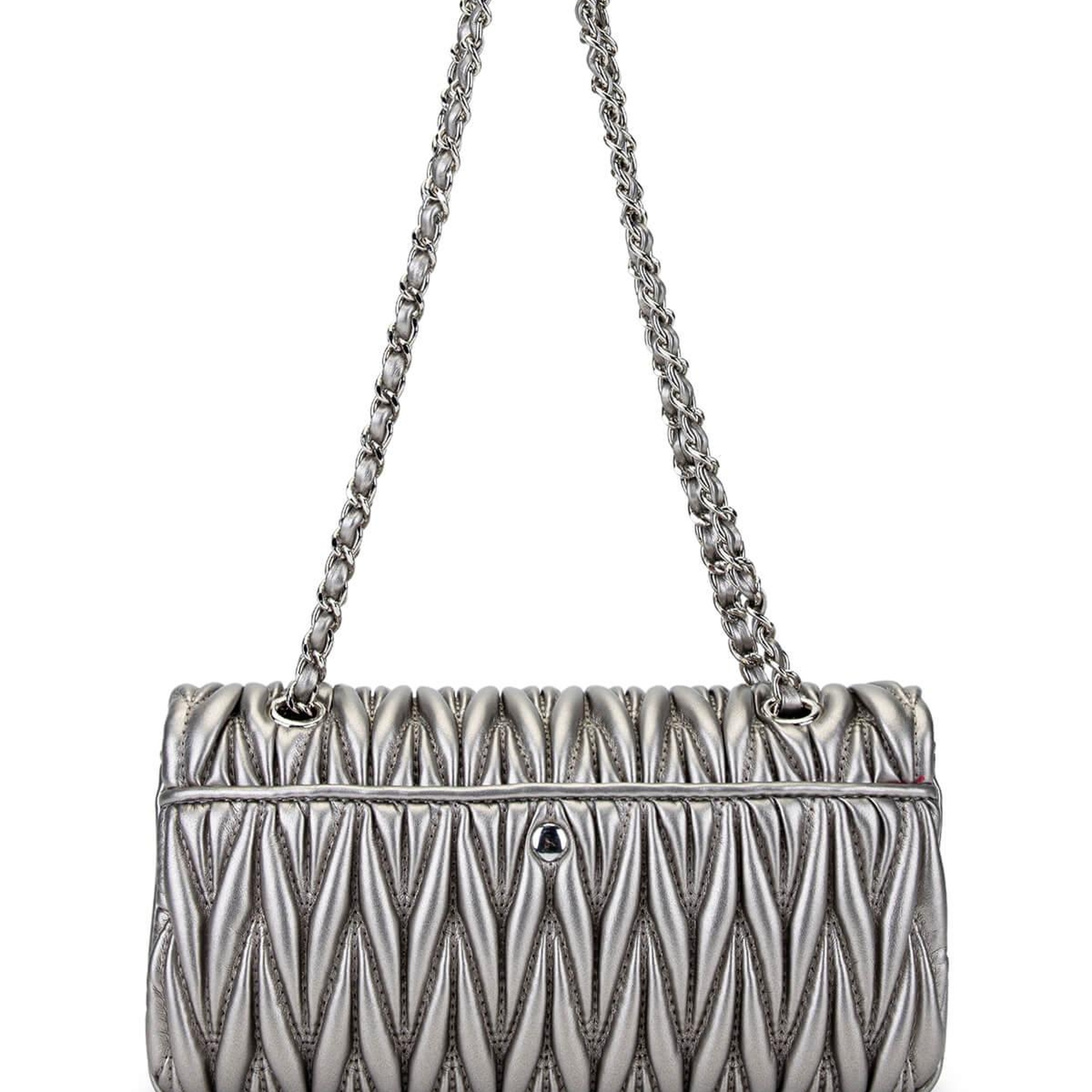 Tamer Tanca Kadın Suni Deri Metalik Omuz Çanta