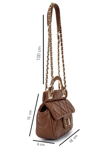  Tamer Tanca Kadın Suni Deri Camel Omuz Çanta