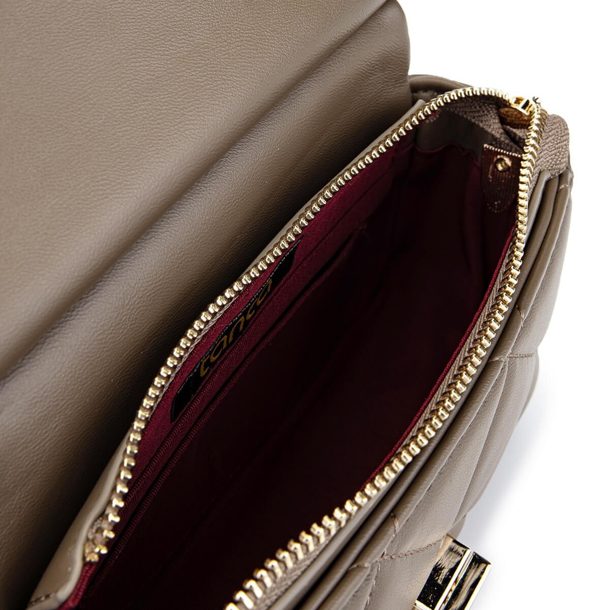 Tamer Tanca Kadın Suni Deri Gri Omuz Çanta