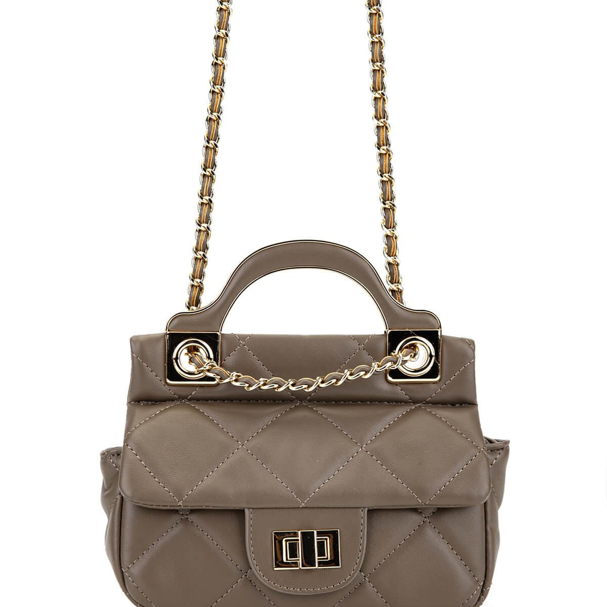 Tamer Tanca Kadın Suni Deri Gri Omuz Çanta