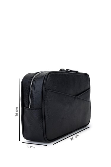  Tamer Tanca Erkek Suni Deri Siyah El Çantası