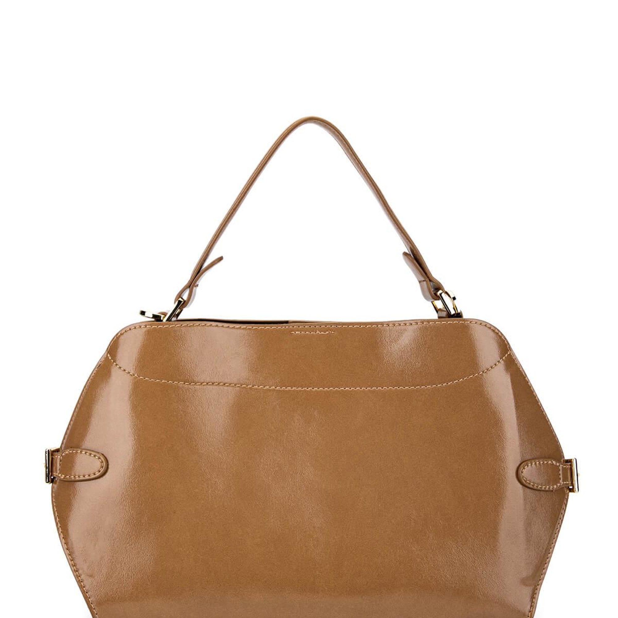 Tamer Tanca Kadın Suni Deri Taupe Omuz Çanta