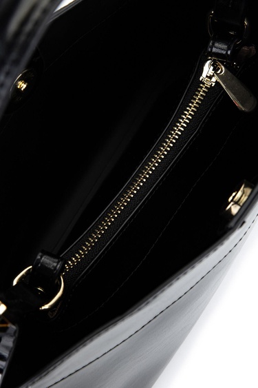  Tamer Tanca Kadın Suni Deri Siyah Omuz Çanta