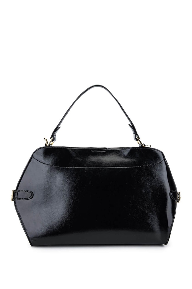  Tamer Tanca Kadın Suni Deri Siyah Omuz Çanta