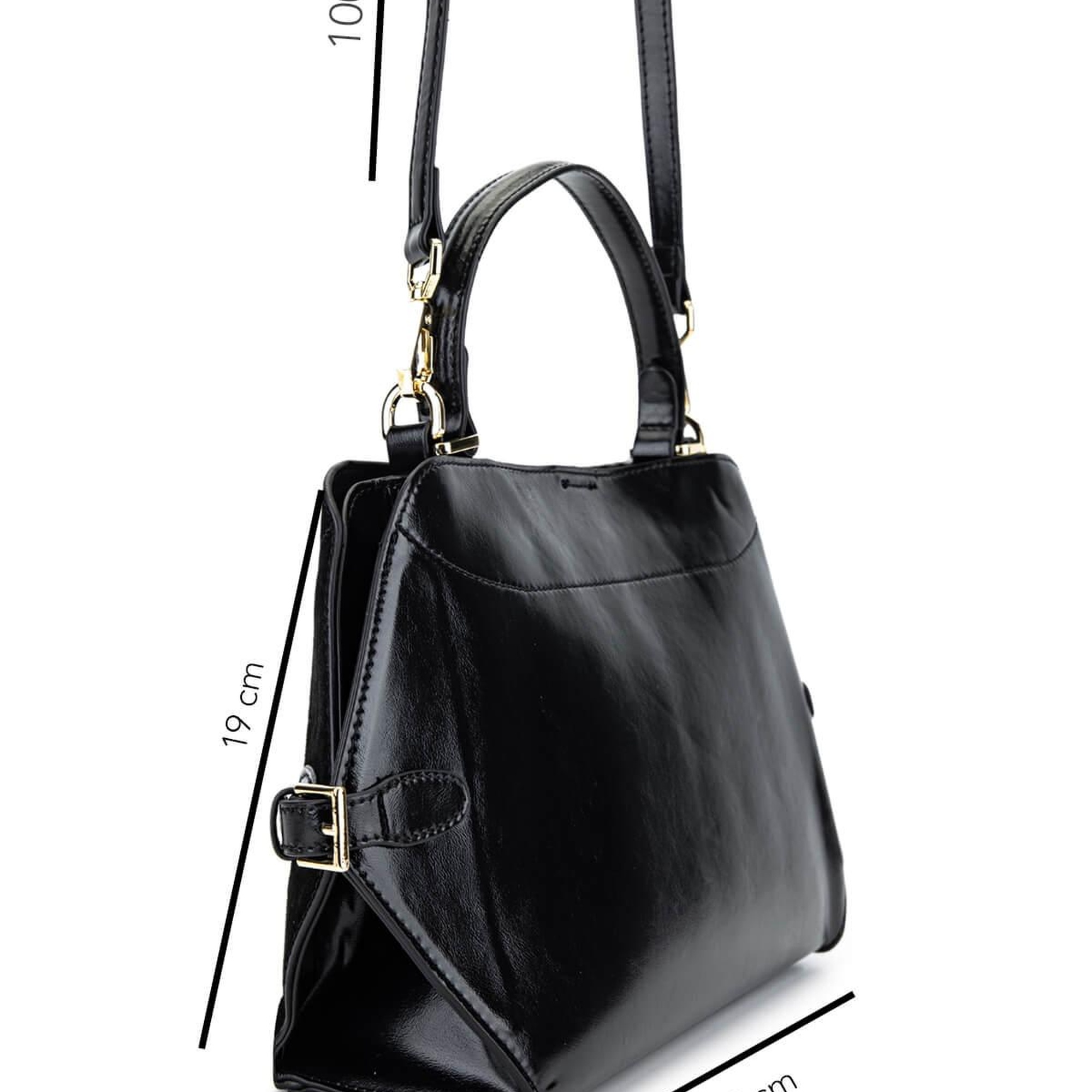 Tamer Tanca Kadın Suni Deri Siyah Omuz Çanta