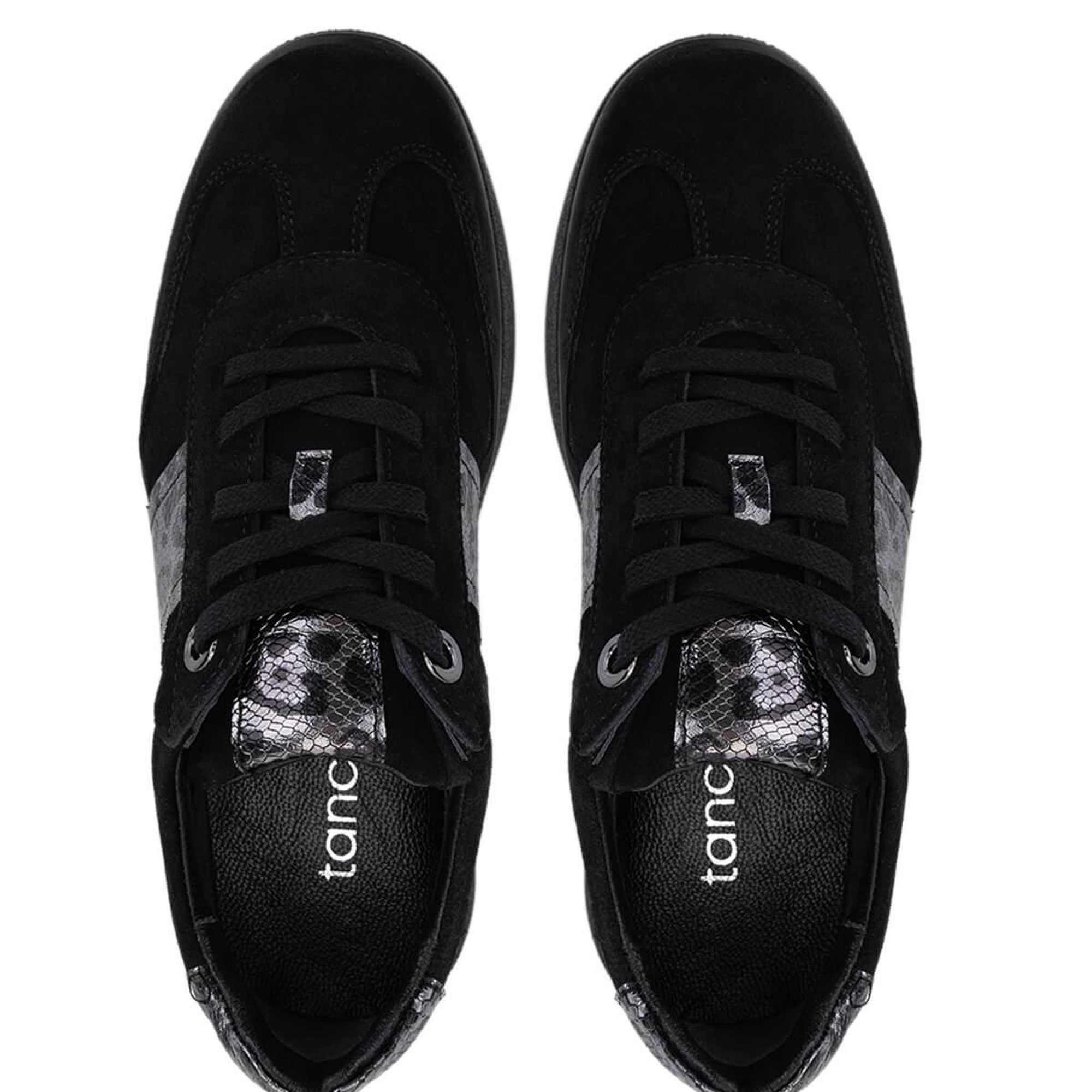 Tamer Tanca Kadın Hakiki Deri Siyah Sneakers & Spor Ayakkabı