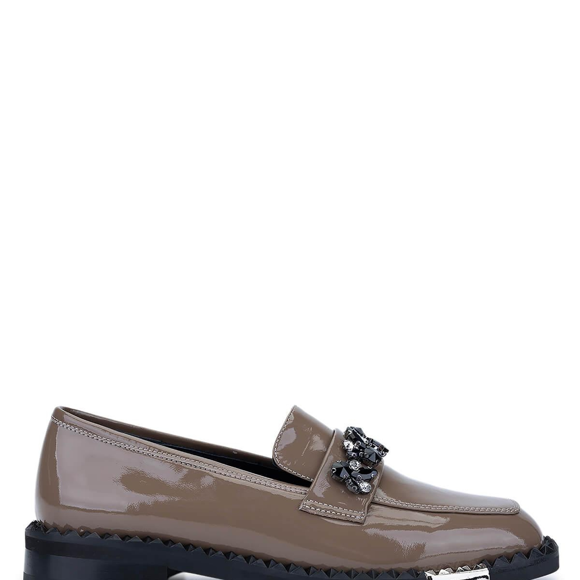 Tamer Tanca Kadın Hakiki Deri Vizon Rugan Loafer Ayakkabı