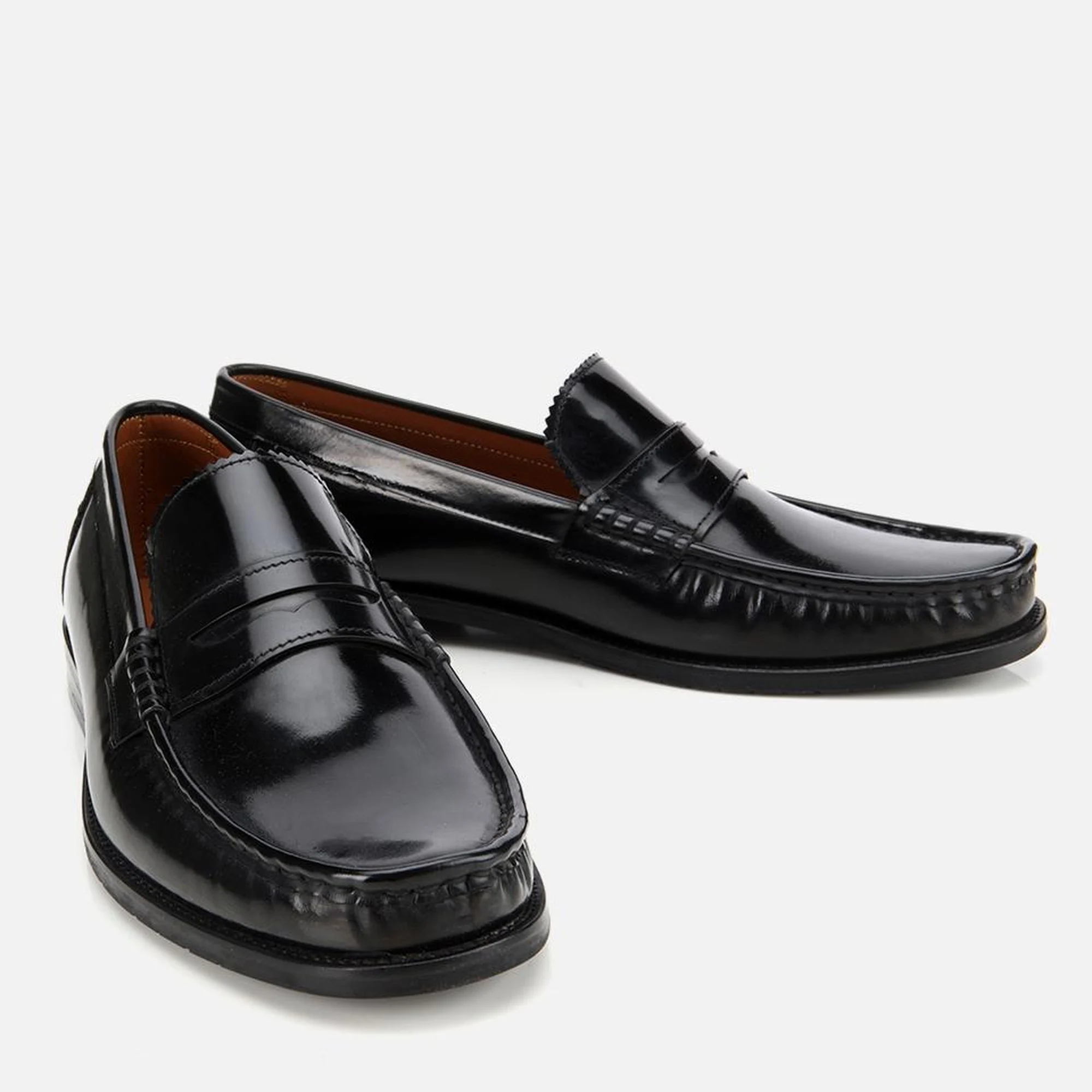 Erkek Açma Deri Siyah Klasik Loafer