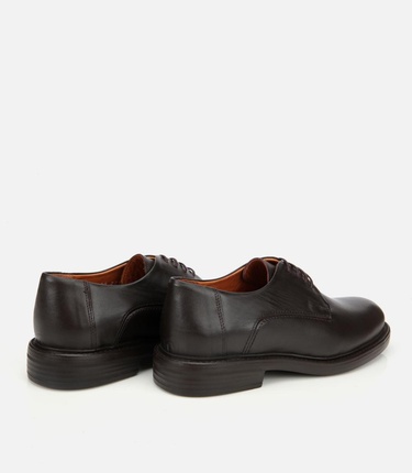  Erkek Deri Kahverengi Rahat Tabanlı Klasik Ayakkabı