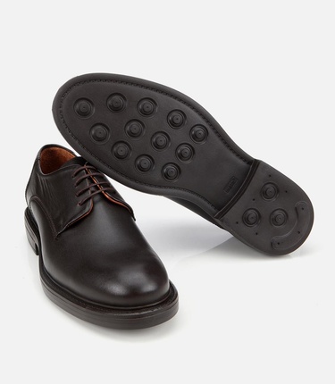  Erkek Deri Kahverengi Rahat Tabanlı Klasik Ayakkabı