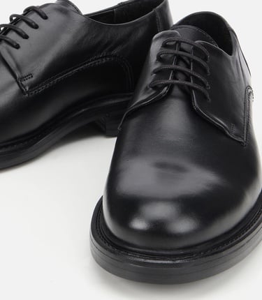  Erkek Deri Siyah Rahat Tabanlı Klasik Ayakkabı