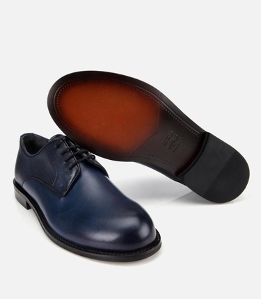  Erkek Deri Lacivert Klasik Ayakkabı